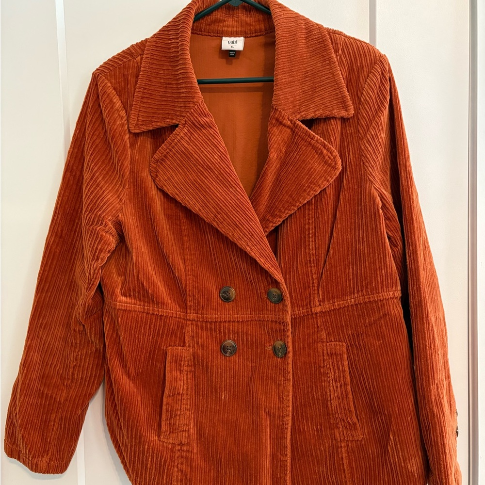 CAbi Corduroy Double Breasted Jacket XL
